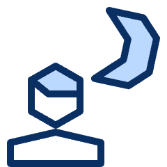 Night Mode Icon from Cyber Duotone Set