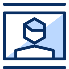 Portrait Mode Icon from Cyber Duotone Set