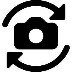 Camera Settings Flip Icon from Ultimate Bold Set