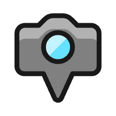 Camera Settings Pin Icon from Ultimate Colors Set