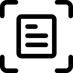 Document Scanning Mode Camera Icon from Ultimate Regular Set