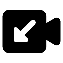 Missed Incoming Video Call Icon from Ultimate Bold Set