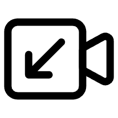 Missed Incoming Video Call Icon from Ultimate Regular Set