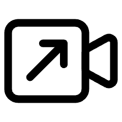Outgoing Video Call Icon from Ultimate Regular Set