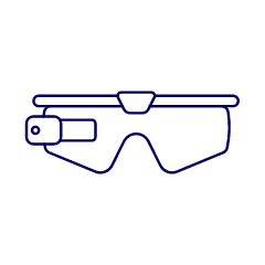 Video Camera Glasses 1 Illustration from UX Line Set