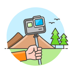 Video Gopro Advanture Illustration from UX Colors Set