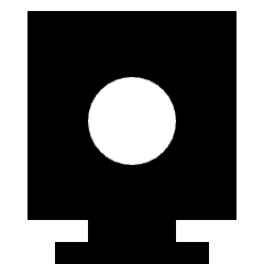 Camera Action Icon from Sharp Solid Set