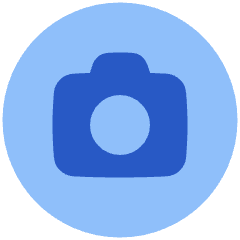 Camera Circle Icon from Plump Flat Set