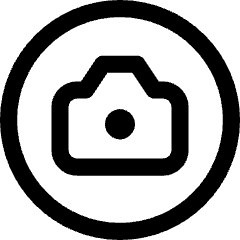 Camera Circle Icon from Core Line Set