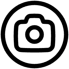 Camera Circle Icon from Plump Line Set