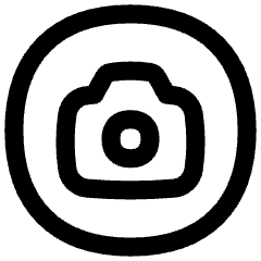 Camera Circle Icon from Flex Line Set