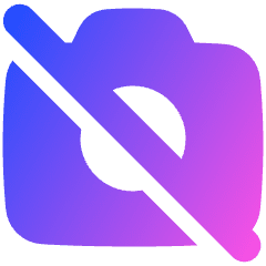 Camera Disabled Icon from Plump Gradient Set