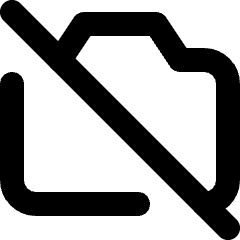 Camera Disabled Icon from Micro Line Set