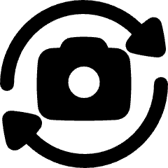 Camera Flip 1 Icon from Plump Solid Set