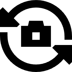 Camera Flip 1 Icon from Sharp Solid Set