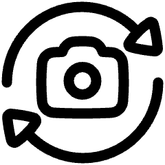 Camera Flip 1 Icon from Plump Line Set