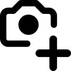 Camera Photo Add Icon from Core Remix Set