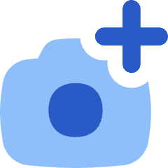 Camera Photo Add Icon from Flex Flat Set