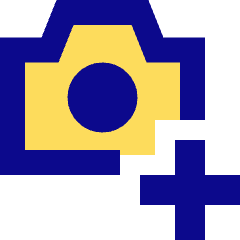 Camera Photo Add Icon from Sharp Pop Set