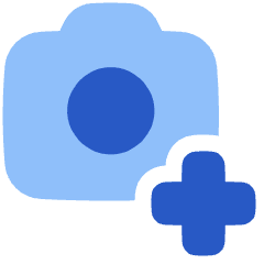 Camera Photo Add Icon from Plump Flat Set