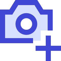 Camera Photo Add Icon from Sharp Duo Set