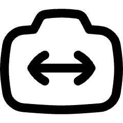 Camera Photo Front Icon from Flex Line Set