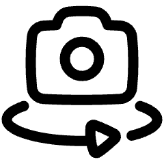 Camera Rotate Icon from Plump Line Set