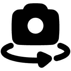 Camera Rotate Icon from Plump Solid Set