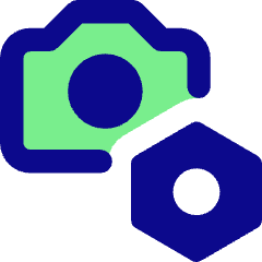 Camera Setting Bolt Nut Icon from Core Pop Set