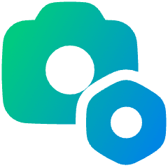Camera Setting Bolt Nut Icon from Plump Gradient Set