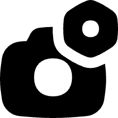 Camera Setting Bolt Nut Icon from Flex Solid Set