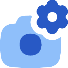 Camera Setting Gear Icon from Flex Flat Set