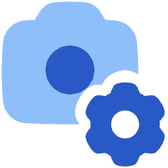 Camera Setting Gear Icon from Plump Flat Set