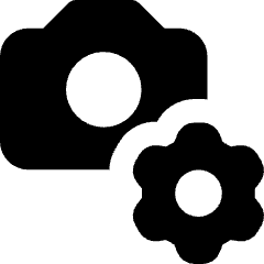 Camera Setting Gear Icon from Core Solid Set