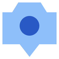 Camera Setting Pin Icon from Sharp Flat Set