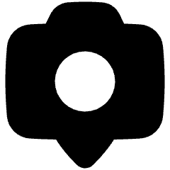 Camera Setting Pin Icon from Plump Solid Set