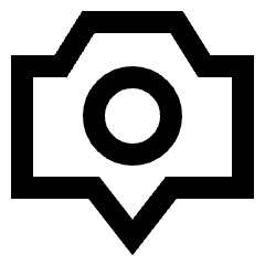 Camera Setting Pin Icon from Sharp Line Set