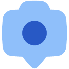 Camera Setting Pin Icon from Plump Flat Set