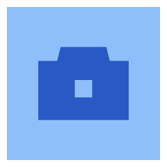 Camera Square Icon from Sharp Flat Set