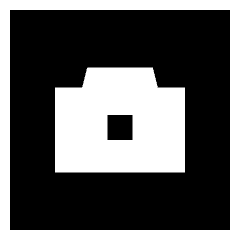 Camera Square Icon from Sharp Solid Set