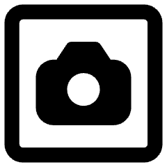 Camera Square Icon from Core Remix Set