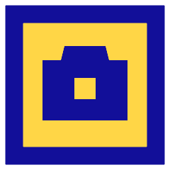 Camera Square Icon from Sharp Pop Set