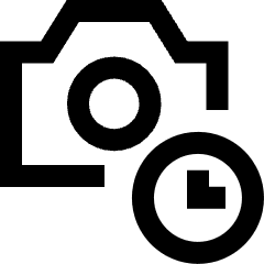 Camera Timer Icon from Sharp Line Set