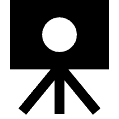 Camera Tripod Icon from Sharp Solid Set