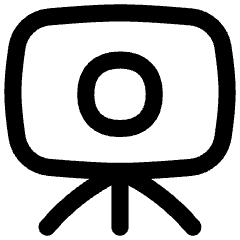 Camera Tripod Icon from Flex Line Set