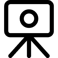 Camera Tripod Icon from Core Line Set