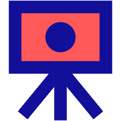 Camera Tripod Icon from Sharp Pop Set