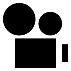 Camera Video Icon from Sharp Solid Set