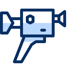 Camera Video 2 Icon from Cyber Duotone Set