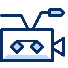 Camera Video 3 Icon from Cyber Duotone Set